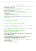 Community Health Exit HESI question and answers latest 2021&sol;2022 
