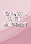 Grade 12: Teamwork and Conflict Management