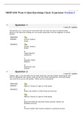 NRNP 6541 Week 11 Quiz-Knowledge Check  Exam latest (Version 1)