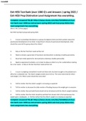 Exit HESI Test Bank &lpar;over 1000 Q's and Answers &rpar; spring 2022 &sol; Exit HESI Prep Distinction Level Assignment Has everything&period;