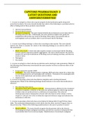 CAPSTONE PHARMACOLOGY 2 LATEST QUESTIONS AND ANSWERS&vert;VERRIFFIED