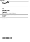 AQA-7404-2-Final-MS-Jun21-v1.0. Paper 2 Organic and Physical Chemistry 