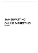 Samenvatting Online Marketing | Cijfer: 9,2