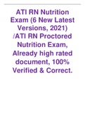 ATI RN EXAM PACK 2023 QUESTIONS & ANSWERS VERIFIED SOLUTION 100% RATED (A )