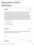 Practice Exam - Version A&period;