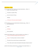 ECON 512 Chapter 3 & 4  Latest Quiz>answered