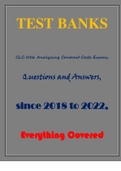 CLC 056 Analyzing Contract Costs Exams, Questions and Answers, since 2018 to 2022, Everything Covered