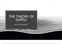 Edexcel A-Level Economics, Theme 1: How Markets Work - Theory of Supply, Surplus, PES, Price Determination