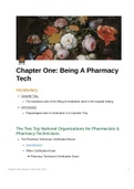 Pharmacy Tech Exam Prep Chapter One
