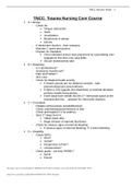 TNCC&colon; Trauma Nursing Core Course notes 2022