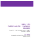 Beroepsproduct OWE12 KCCRM/CRM stageopdrachten en kennisclip!