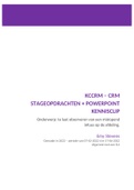 Beroepsproduct OWE12 KCCRM&sol;CRM stageopdrachten en kennisclip&excl;