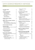 Summary Data Science Research Methods (JBM025)