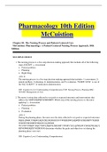 pharmacology_10th_edition_mccuistion_2022 TEST BANK.