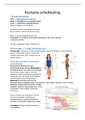 Humane Ontwikkeling volledige college aantekeningen 2021&sol;2022