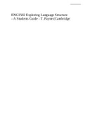 ENG1502 Exploring Language Structure - A Students Guide - T. Payne (Cambridge)