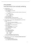 Table of contents & context International and cross-cultural marketing 21-22