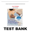 (Download) bates guide to physical exam and history taking thirteenth edition bickley test bank