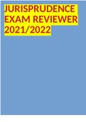JURISPRUDENCE EXAM REVIEWER 2021/2022