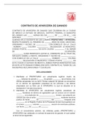 FORMATO DE CONTRATO DE APARCERIA DE GANADO