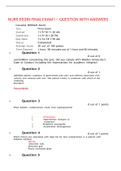 NURS 6531N FINAL EXAM 1 &ndash; QUESTION WITH ANSWERS &lpar;LATEST 2022 ALREADY GRADED A&rpar;
