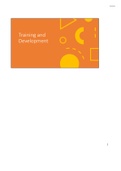 BTEC Business Level 3,  Unit 21, Training and Development, Assignment 2, (Distinction)