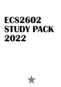 ECS2602 STUDY PACK 2022