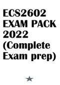 ECS2602 EXAM PACK 2022 (Complete Exam prep)