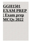 GGH1501 EXAM PREP | Exam prep MCQs 2022