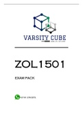 ZOL1501 EXAM PACK 2022