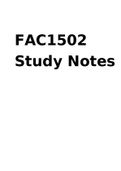 FAC1502 Study Summary Notes (Latest 2022)