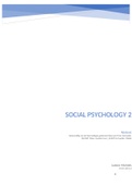 Samenvatting  Social Psychology 2