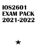 IOS2601 EXAM PACK 2021-2022