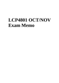 LCP4801 OCT/NOV Exam Memo 