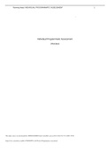 PSY 410 Week 5 Programmatic Assessment