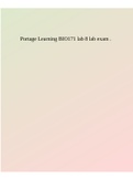 Portage Learning BIO171 lab 8 lab exam 