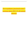 Ati rn pediatric proctored exam 7 versions latest 2021/22 all correct answers