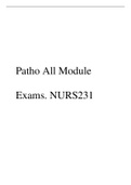 Patho All Module Exams&period; NURS 231 TEST BANK&period;pdf