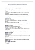 Exam &lpar;elaborations&rpar; PROPHECY EMERGENCY DEPARTMENT RN A 2022 