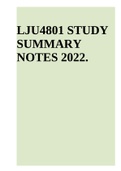 LJU4801 STUDY SUMMARY NOTES 2022.