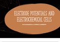 AQA A-Level Chemistry Electrode Potentials and Electrochemical Cells