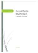 Samenvatting gezondheidspsychologie