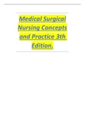 Medical Surgical Nursing Concepts and Practice 3th Edition