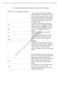 TEST BANK For COMMUNITY AND PUBLIC HEALTH NURSING 10TH EDITION By RECTOR WITH COMPLETE SOLUTIONS 