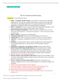 NR 442 Community Health Nursing/NR442 Exam 1 Study Guide Graded A+