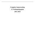 Uitgebreide en complete samenvatting Orthopedagogiek (FSWE2-072-A) uit schooljaar 
