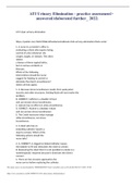 ATI Urinary Elimination - practice assessment> answered&sol;elaborated further&lowbar; 2022&period;