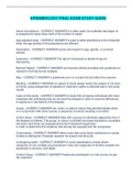 EPIDEMIOLOGY FINAL EXAM STUDY GUIDE