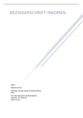 Bezwaarschrift inkomen (cijfer 8)