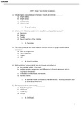 A&P II Exam Two Review Questions